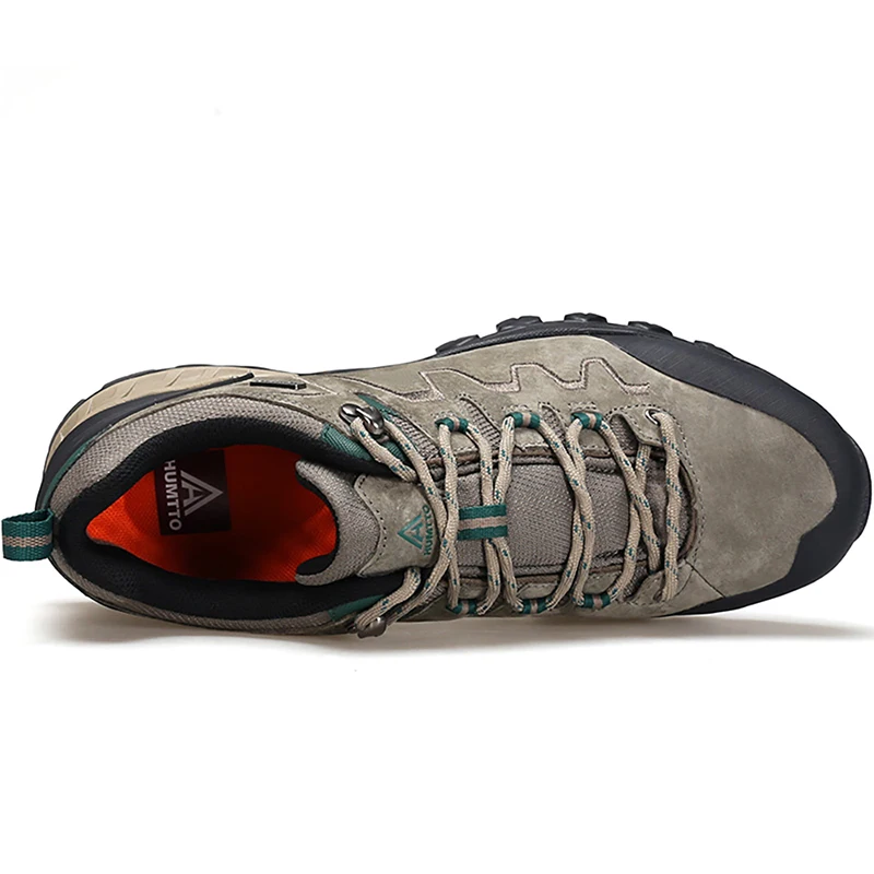 HUMTTO Climbing Sneakers Waterproof Hiking Shoes Mens Sports Leather Trekking Shoes for Men Luxury Designer Outdoor Male Boots