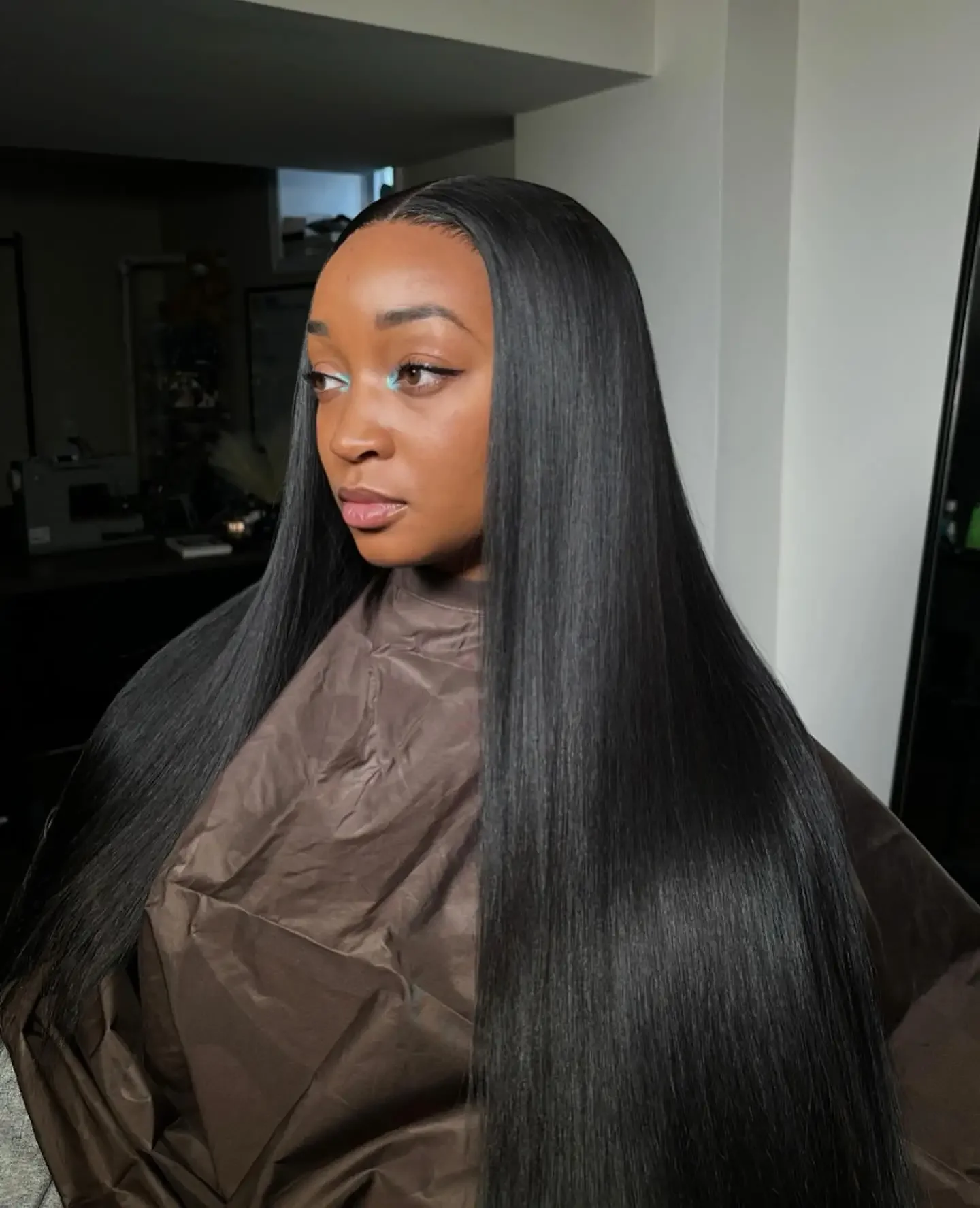 HD Lace Front Perücken 13x6 Glatte Echthaarperücken 250 % Dichte 30 36 Zoll 13x4 360 Full Lace Frontal Echthaarperücken für Frauen – Detail 5