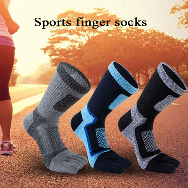 Injinji Toe Socks Men 6-Pack Cotton Toe Socks Barefoot Style For