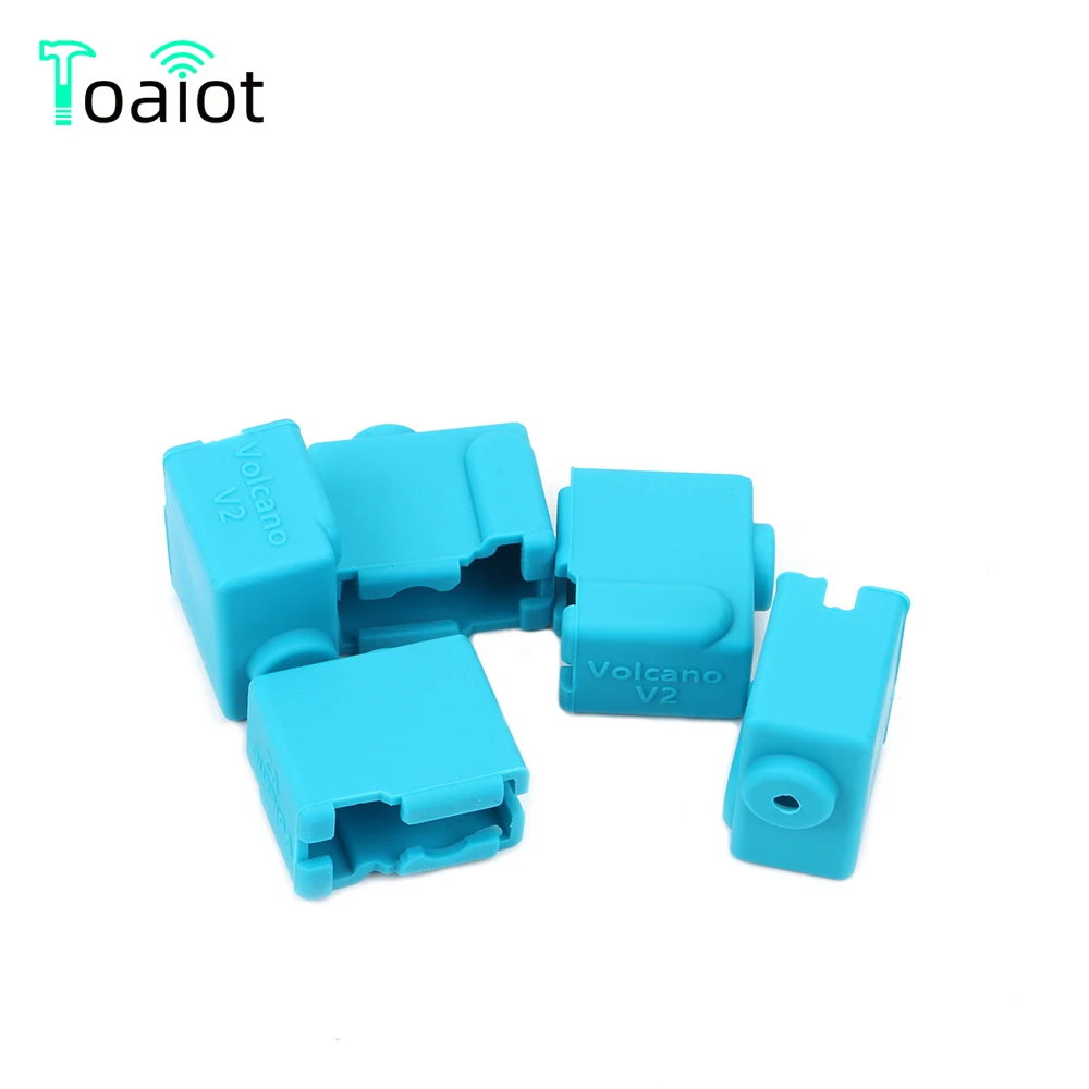 1/2/5pcs Volcano V2 Silicone Sock Cover 3D Printer Part Blue For H59 Volcano Heated Block J-head Hotend Bowden/Direct Extruder