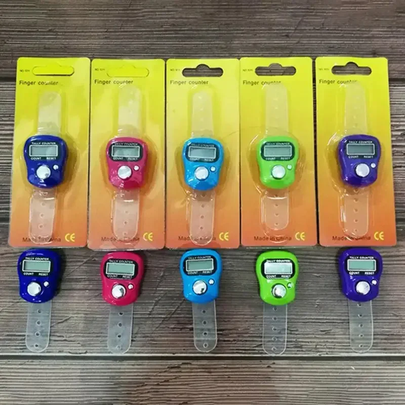 Mini Stitch Marker And Row Finger Counter LCD Electronic Digital Tally Counter For Sewing Knitting Weave Tool Key Number Count hand tally counter electronic counter
