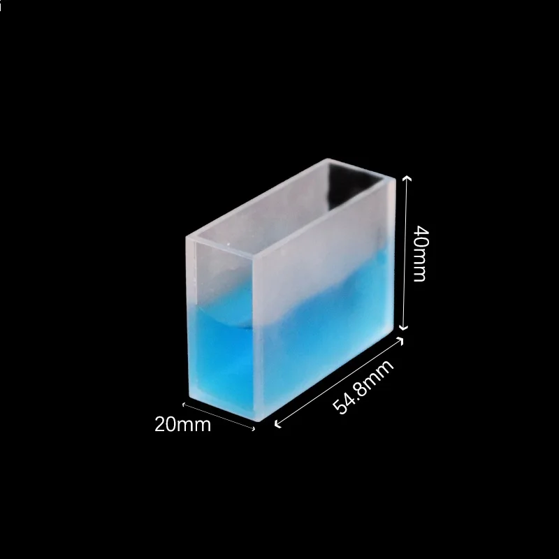 Quartz Lovibond Cuvette ( Liquid Sample Cell ) Light Path 50.8 mm Glass Absorption Cells For Comparative Chromometer 1 / PK