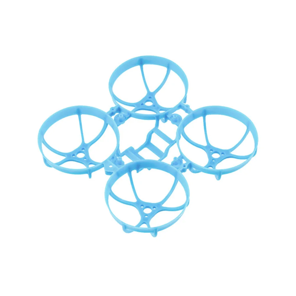 Cadre Drone FPV Micro 66mm Meteor65 Pro, inclinaison latérale révélant l'épaisseur et la légèreté du PP