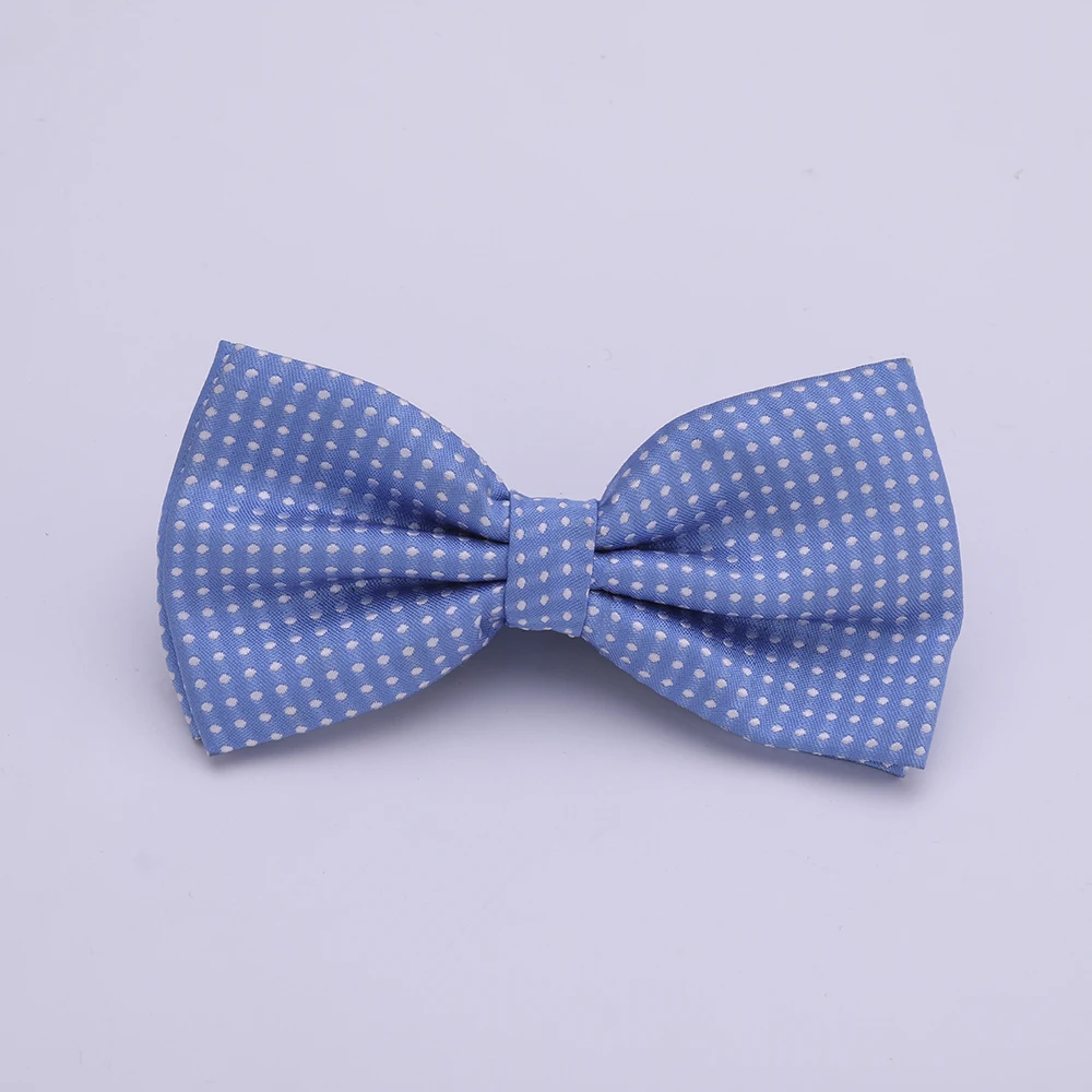 Gepunktete Fliege für Herren, Polka-Dot-Muster in Schwarz, Weiß, Blau, Business-Accessoires, Mode, Hochzeit, Krawatten – Detail 25