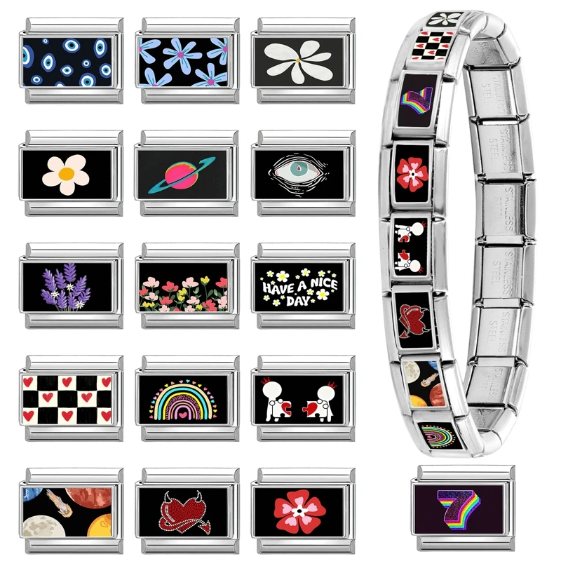 Stainless Steel Charm Bracelet for DIY Jewelry Making