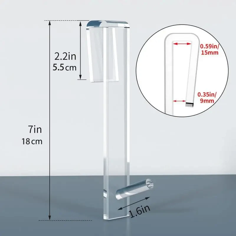 Acrylic Bathroom Shower Door Hook Over Glass Door Shower Towel Rack Punch-Free Bathroom Bathrobe Hanger Transparent Towel Hooks 5