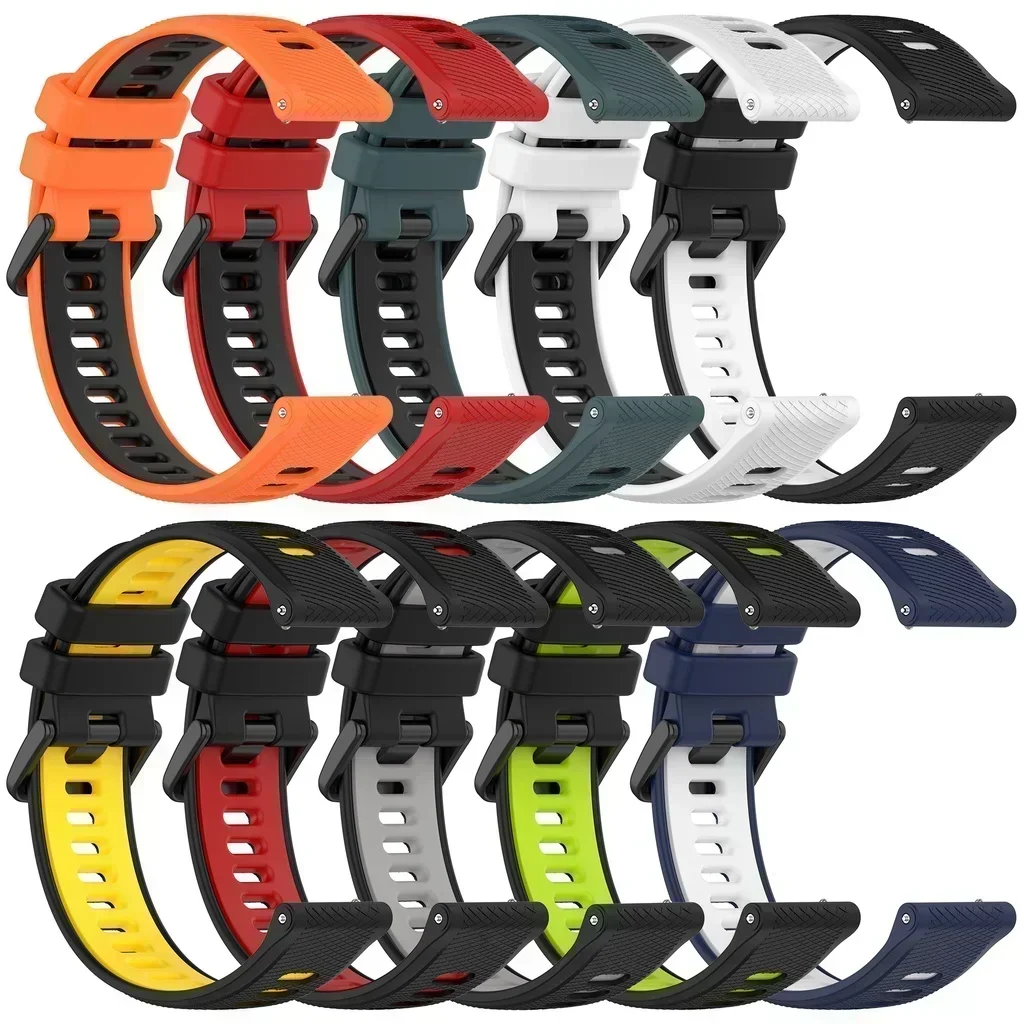 Enhanced Sports Silicone Strap - Quick Release 22mm Breathable Wristband Accessory