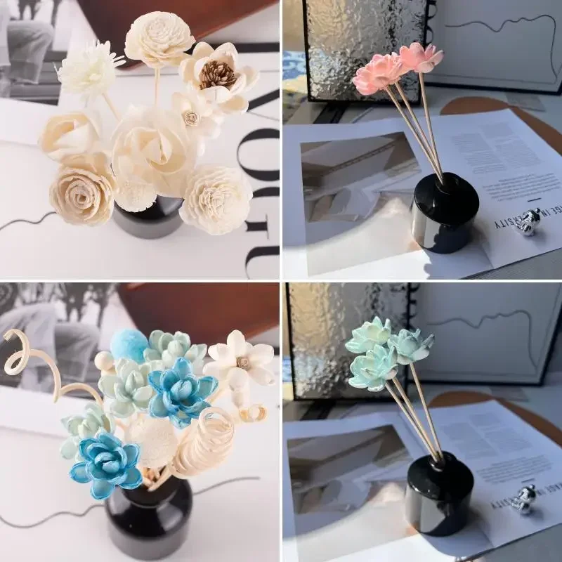 Reed Diffuser Stick Artificial Flower Rattan Reed Fireless Fragrance Aroma Set Diffuser Refill Stick DIY Floral Ornaments Home Decor