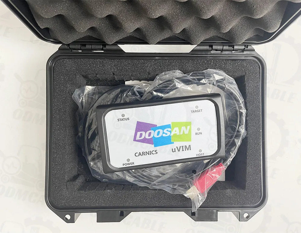 For Doosan uvim + Getac V110 laptop Excavator Forklift Engine Fault Detector DDT SCR DPF DCU ECU Scanner Fault Diagnostic Tool