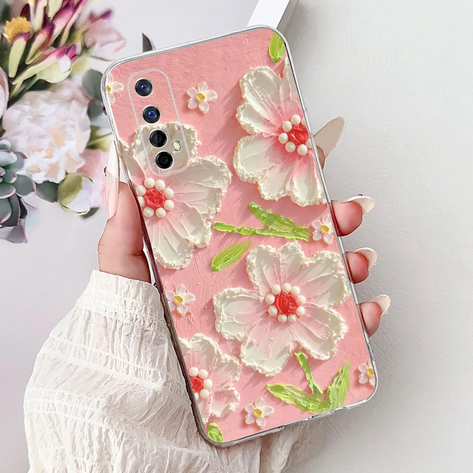 Cute Cat Luxury Painted Soft Silicone Phone Case Cover