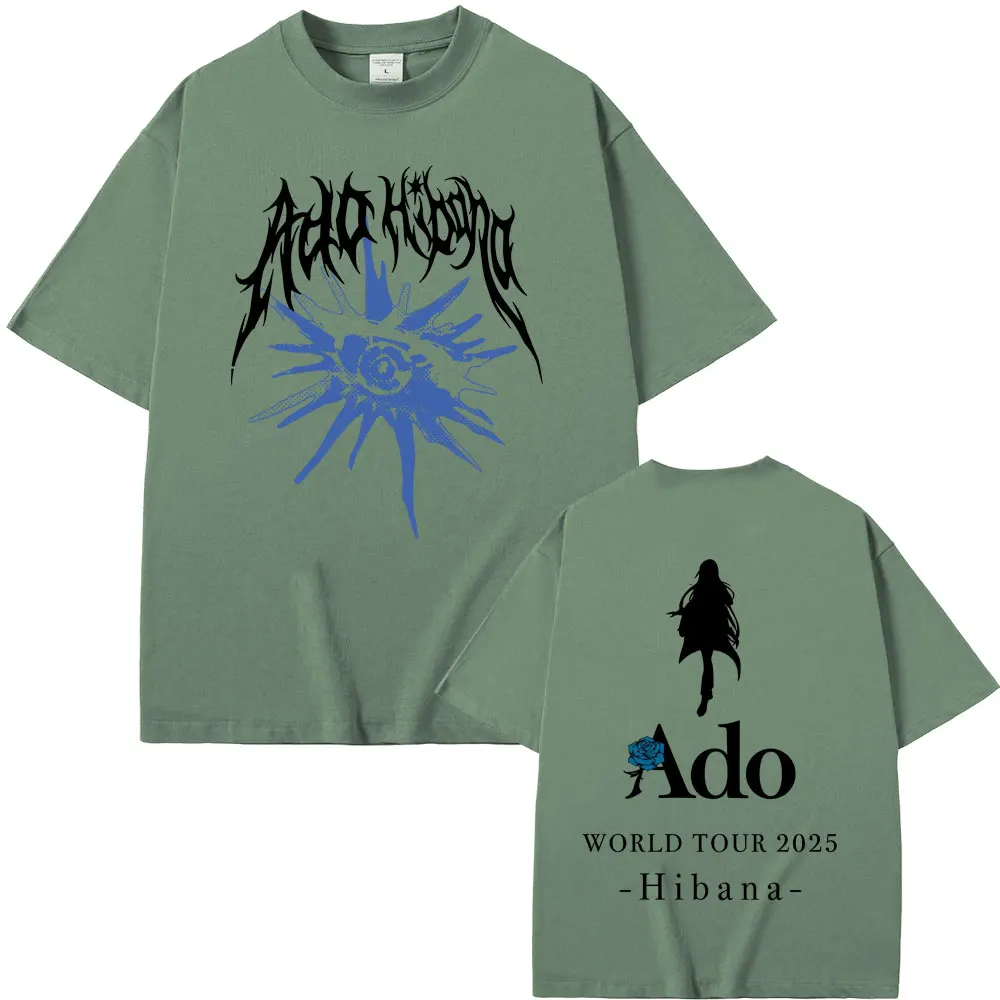 Ado WORLD TOUR Hibana Tシャツ 黒 M ライブ Ado World Tour Hibana Tour T-Shirt Men/Women Streetwear T