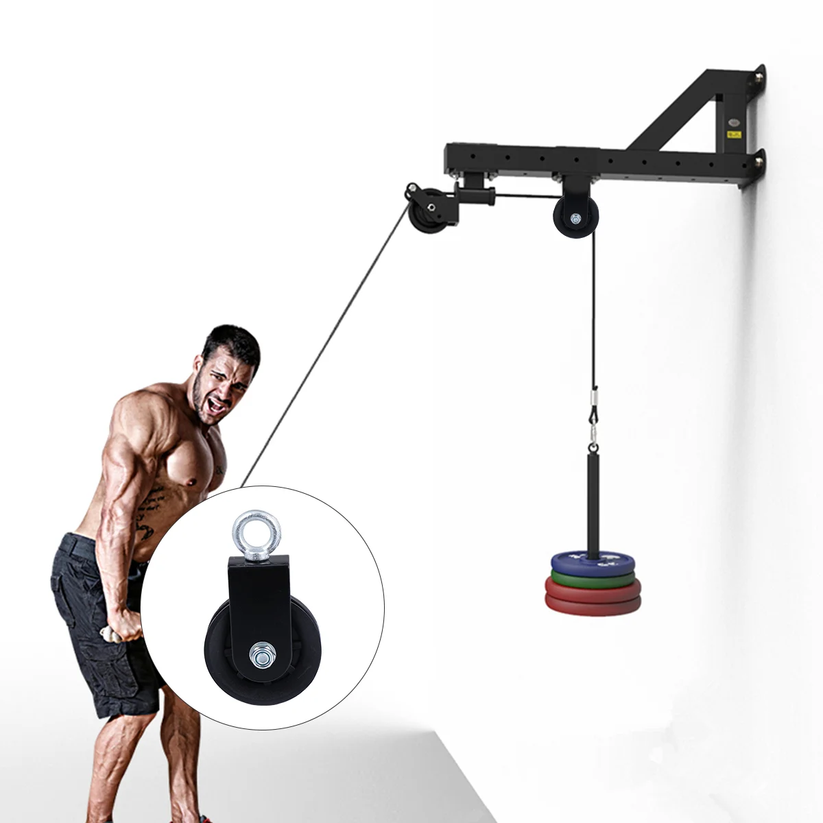 

Fitness Accessories Pulley Training Device Hanging Wheel for Birds Big Fly Silent
