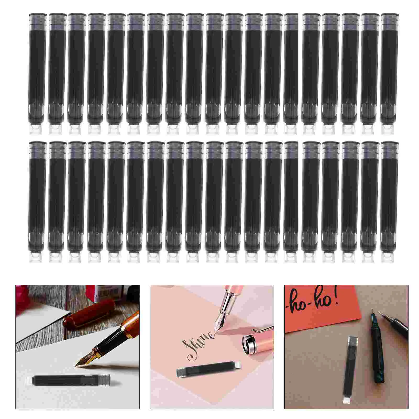 다채로운 만년필 잉크 리필 펜, 사무용품, 100 개