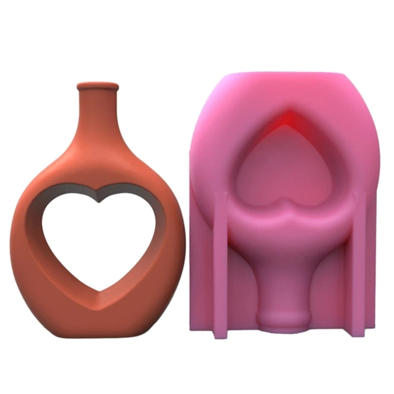 

Simple Style Vase Resin Casting Moulds Heart Pen Storage Silicone Mold Decorative Pen Holder Molds DIY Decors