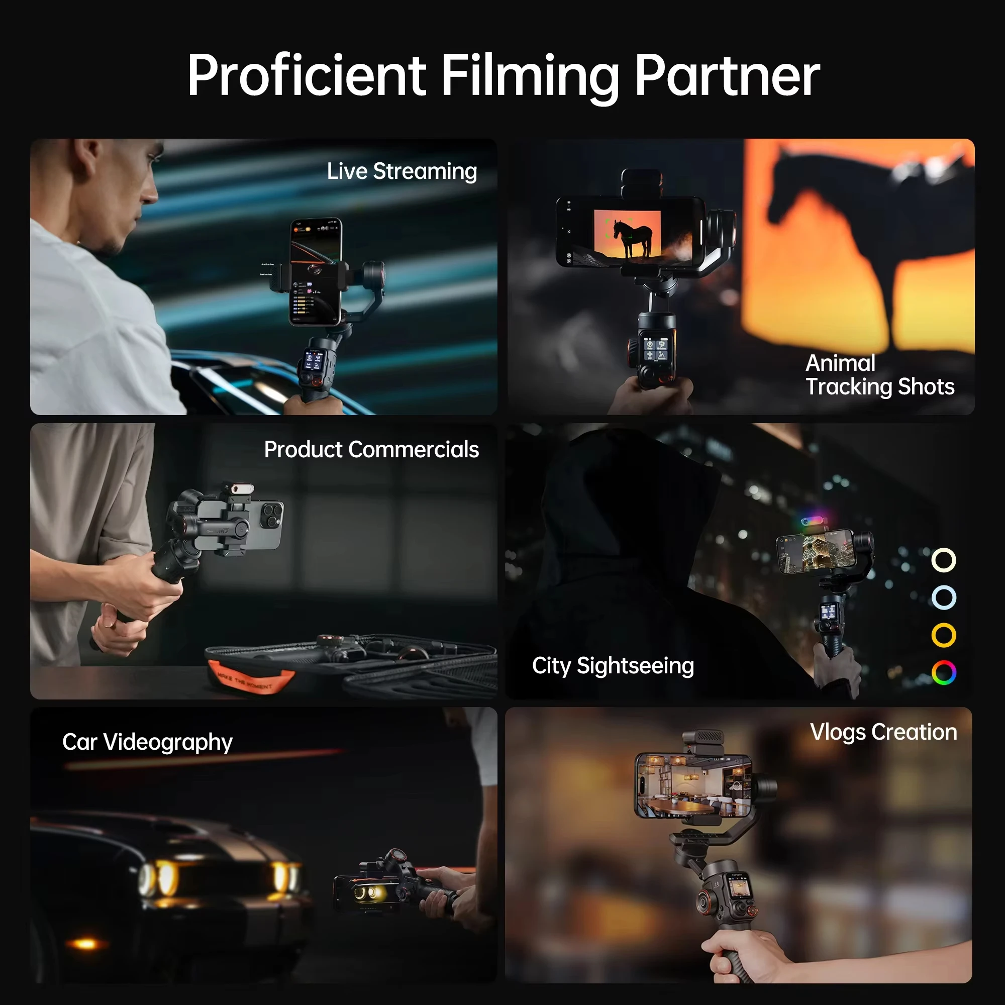 Hohem M7 iSteady M7 Cell phone gimbal Stabilizer 3-axis Anti