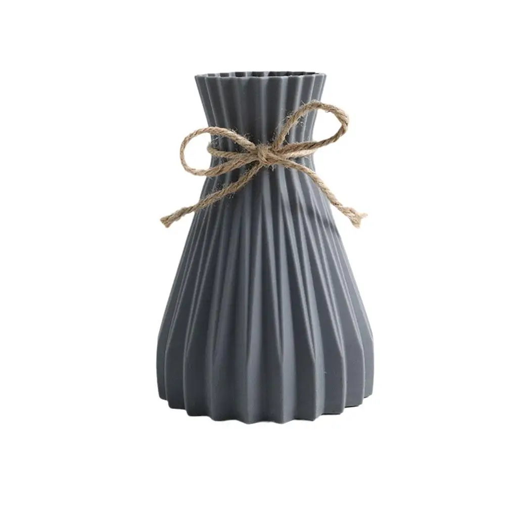 Water Ripple Vase Pineapple Pattern Rope Plastic Vase Flower Decoration Vase Simple Home Simulation Small Fresh O0M5 6