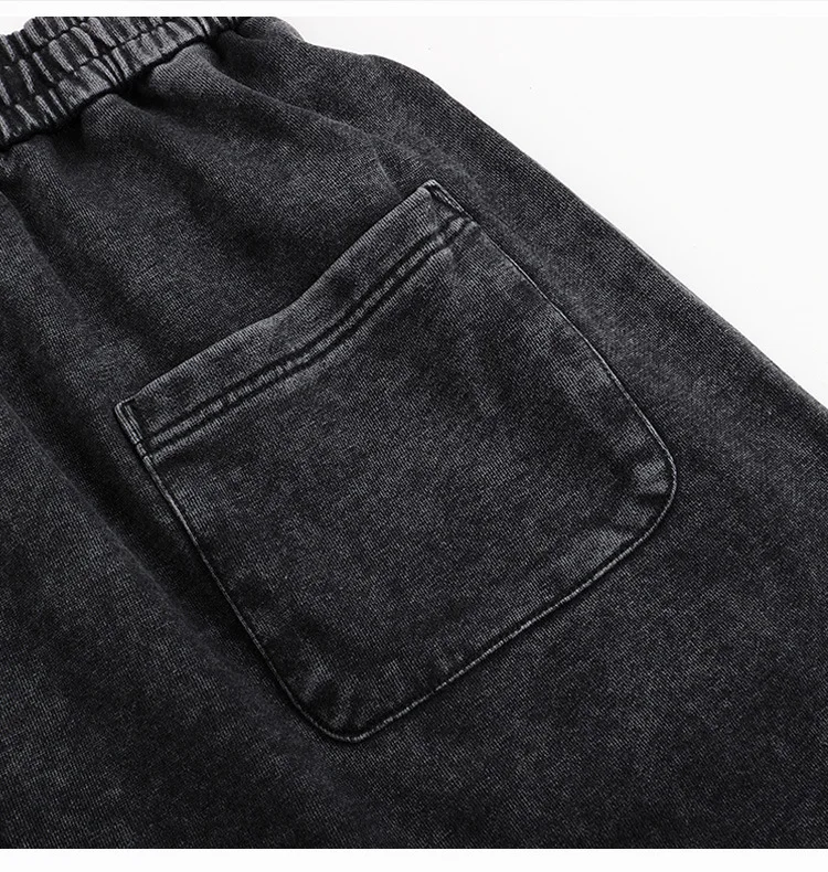 Vintage Washed Hoodie Jogginghose Set Übergroßes Paar Streetwear Casual Unisex Loose Fit Plus Size Passender Sportbekleidungs-Trainingsanzug – Detail 18