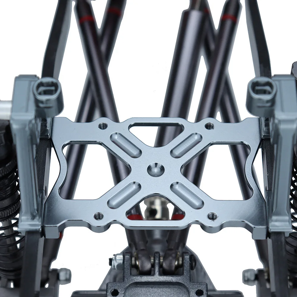 금속 합금 섀시 지지대 빔 장착 축 SCX10 1/10 RC 크롤러 피팅 장착 브래킷 플레이트