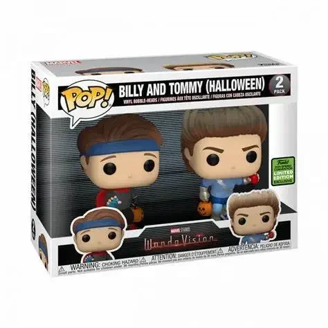 thumbnail image 2 of FUNKO POP The Avengers Suit 2# BILLY Y TOMMY Halloween Iron Man Tony Stark Figuras de acción Colección Modelo Juguetes para niños, 2 of 5