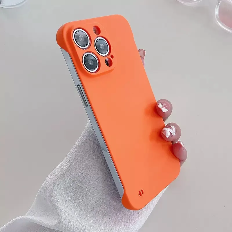 Elegant Frameless Solid Color Shockproof Phone Case