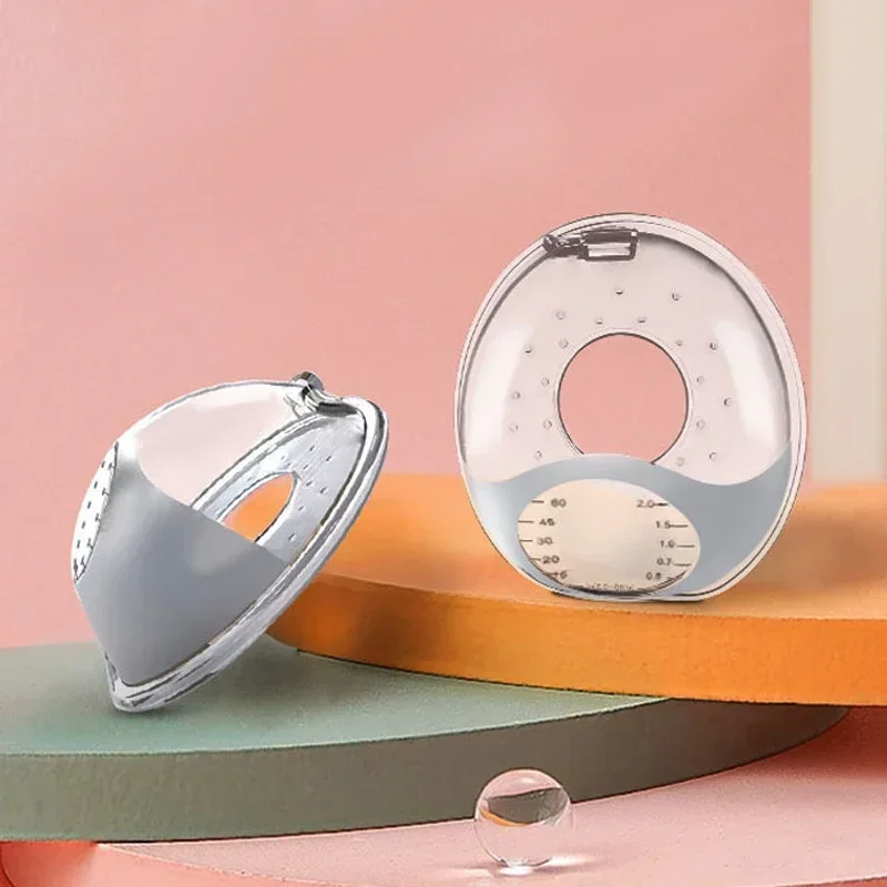 Description Picture 2 of itemNew Silicone Mother's Milk Collector With Scale Wearable Anti Spill Breast Pads Nipple Pain Protector Maternity Breastfeeding