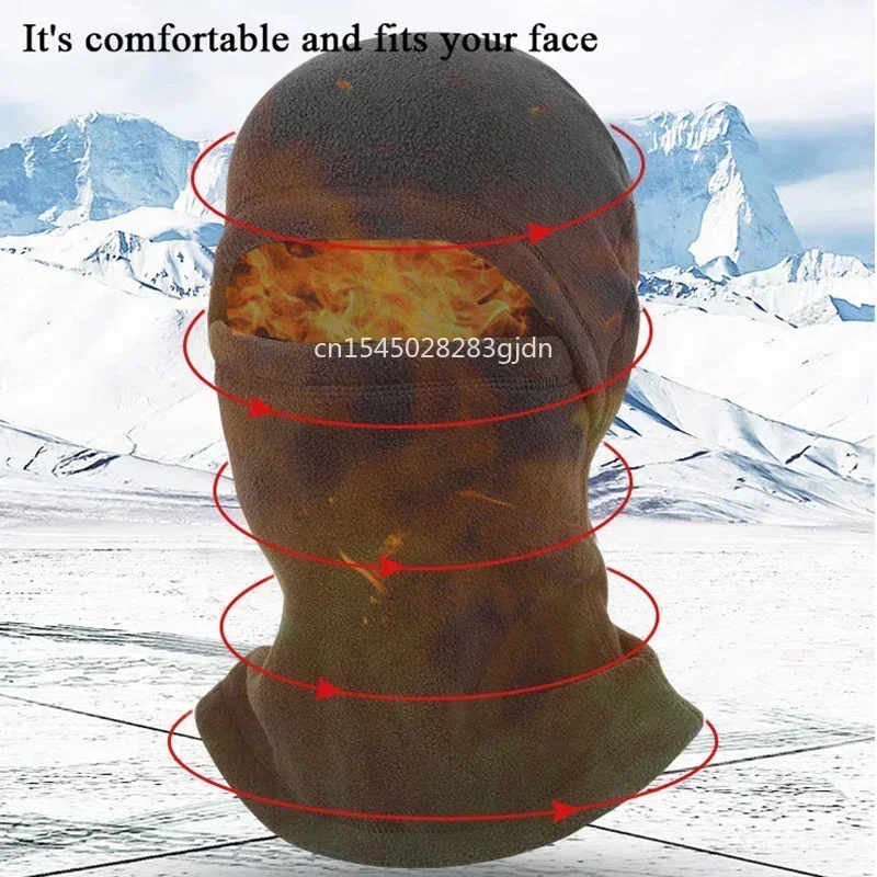 Winter Fleece Balaclava Hat Men Cycling Face Mask Cap Hunting Cycling Hiking Skiing Scarf Snowboard Face Mask face mask,knitted scarf,fleece scarf,neck warmer,winter cycling cap