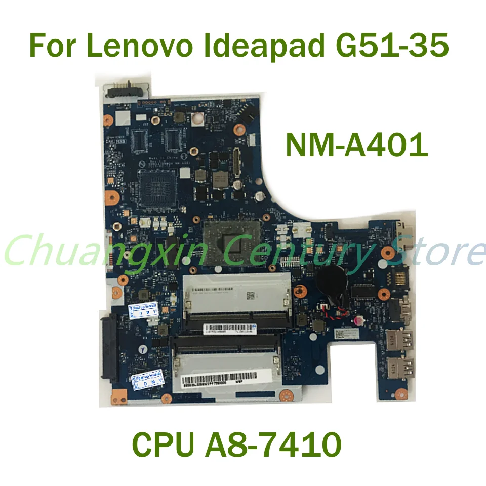 

For Lenovo Ideapad G51-35 Laptop motherboard NM-A401 with CPU A8-7410 100% Tested Fully Work