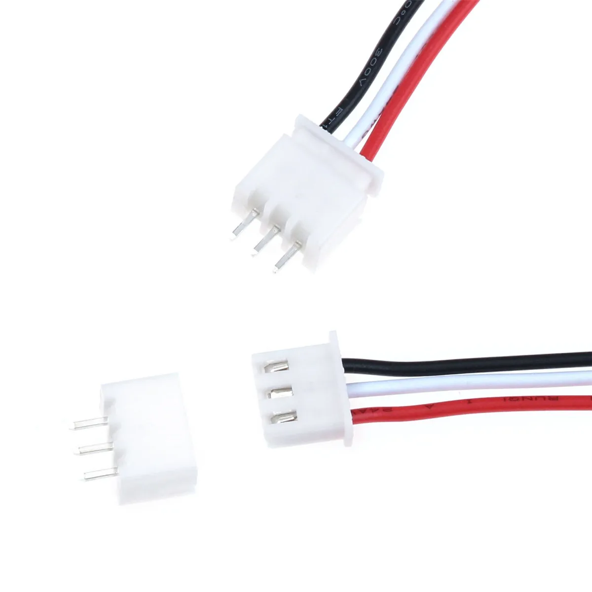 10set JST XH 2.54mm 3-Pin Mini Connector Plug Electronic Line Single Connect Terminal Plug With 24AWG 150mm Length Wire Cable