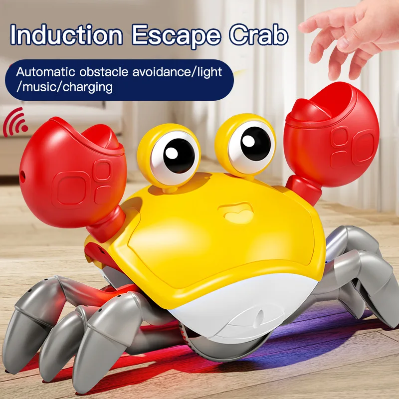 Kids Induction Escape Crab Octopus Crawling Toy Baby Electronic Pets Musical Toys Educational