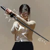 3D Printed Gravity Straight Out Telescopic Samurai Stress Relief Toys Stretchable Cos Props Creative Folding Katana Funny Gifts 1