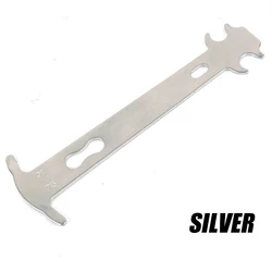 Cycling Chain Wear Indicator and Repair Tool Ruler (Silver)
