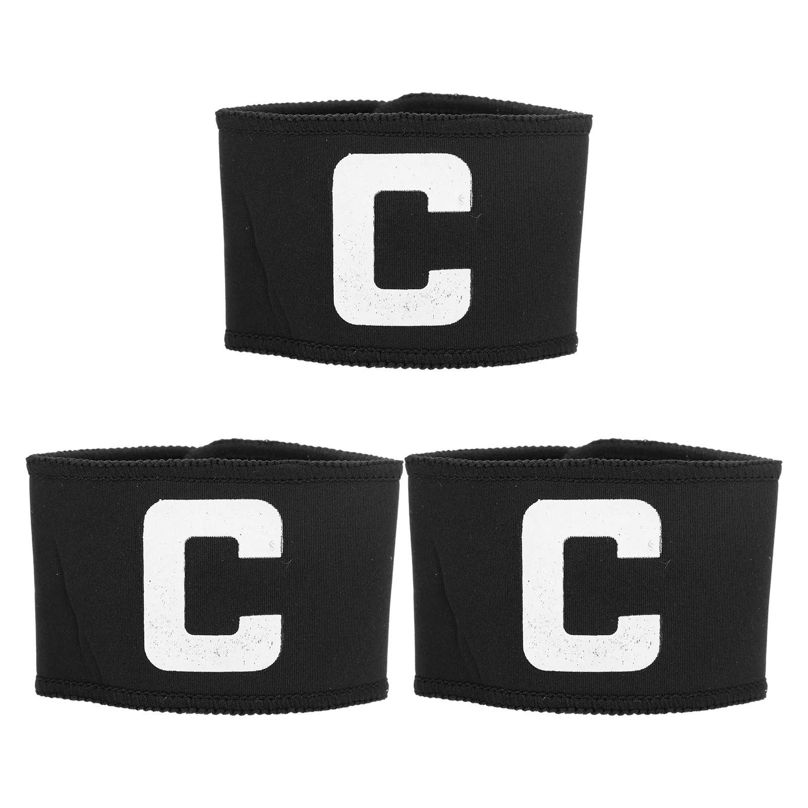 

3 Pcs Arm Sleeves Football Captain Armband Elastic Soccer Captain's Sign Bracelet Team Leader for