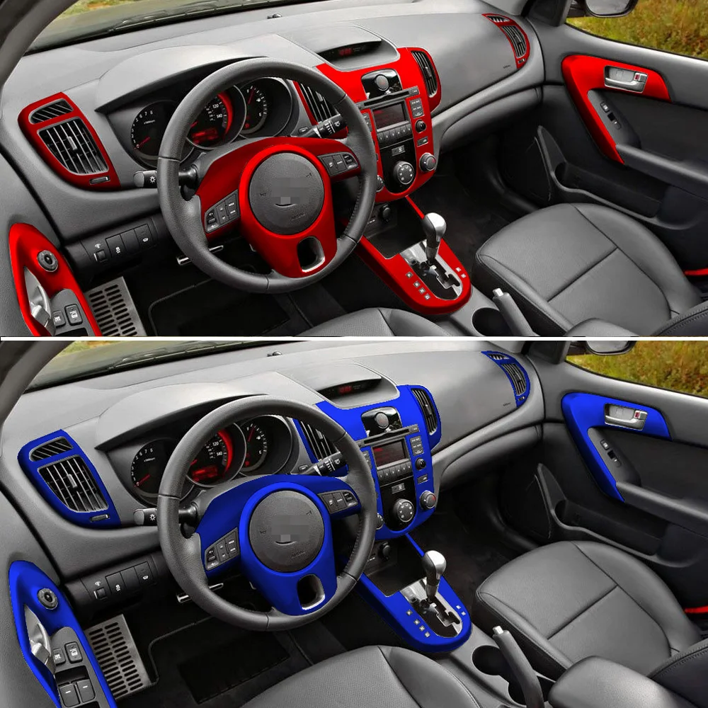 For KIA Forte 2009-2016 Interior Central Control Panel Door Handle 3D/5D  Carbon Fiber Stickers Decals Car styling Accessorie - AliExpress, image size:1000x1000