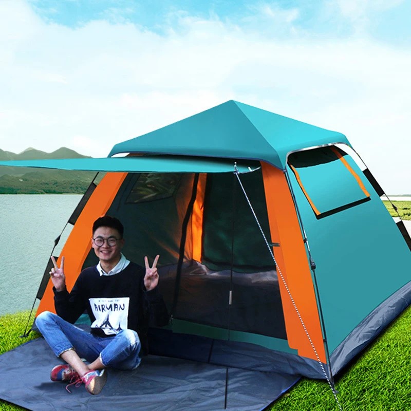 Tienda De Campaña Automática Para 1-2 Personas - Plegado Rápido, Camuflaje, Impermeable, Ligera (1.3 Kg)