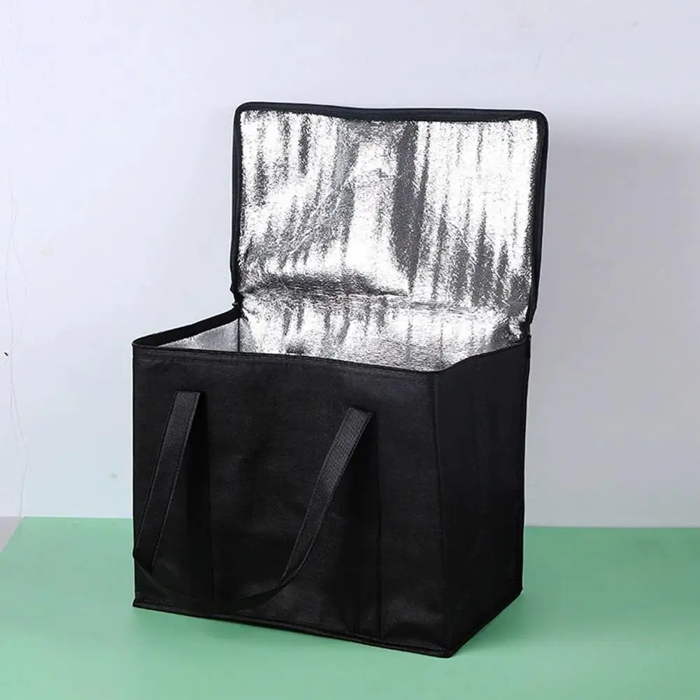 XL Foldable Insulated Cooler Bag for Hot/Cold Meals and Groceries