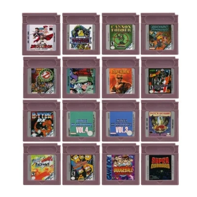 Gbc Game 16 Bit Cartuccia Per Videogiochi Scheda Console Alpha Warriors Duke Nukem Treehouse Of Horror Per Gbc/Gba