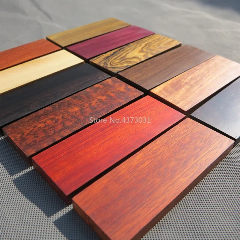 1piece DIY knife handle material Various kinds of wood for handicraft materials 120x40x10mm 4