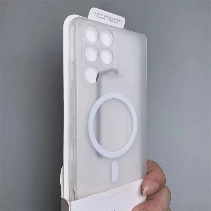 Magnetic Matte Transparent Soft Silicone Protective Case