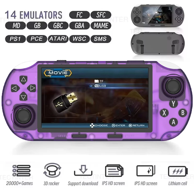 SF3000 4.5インチIPSスクリーンミニポータブルハンドヘルド