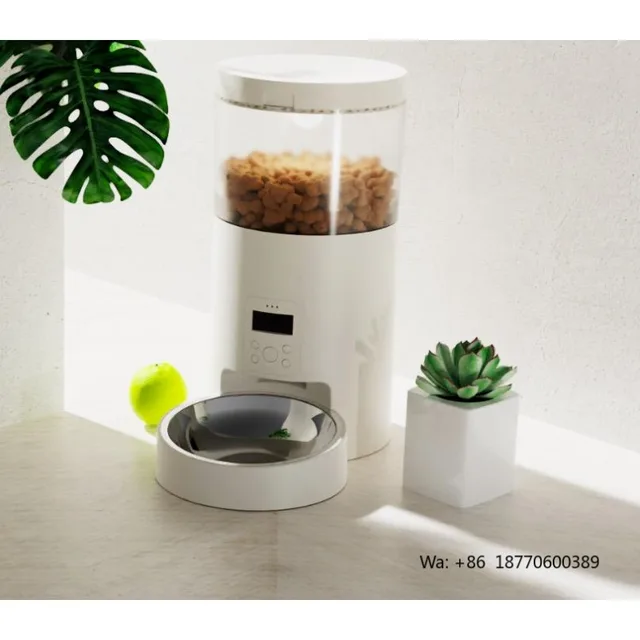 Wholesale Pet Products Supplier 2 in 1 Pet Water Drinking Fountain Dog Food Bowl Wifi Smart Automatic Cat Dog Pet Feeder 2