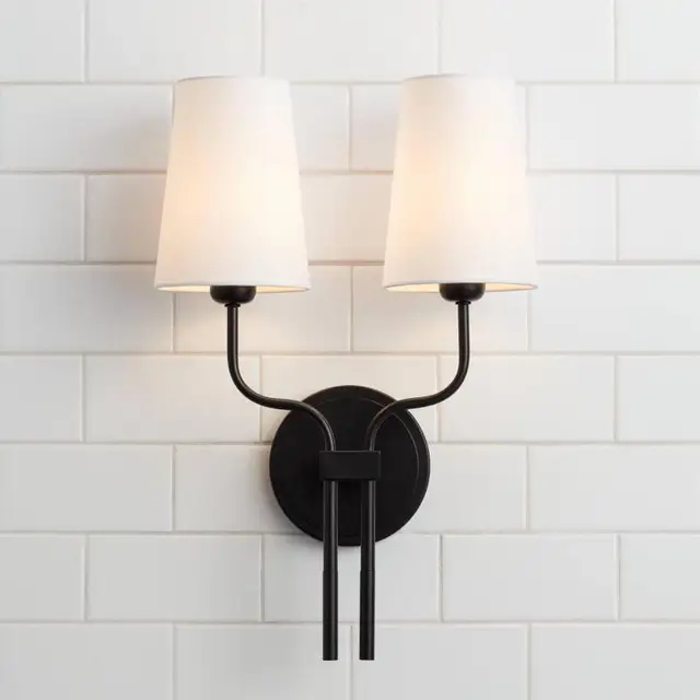 American Antique Black Metal Wall Lamp: A Vintage Addition to Your Home