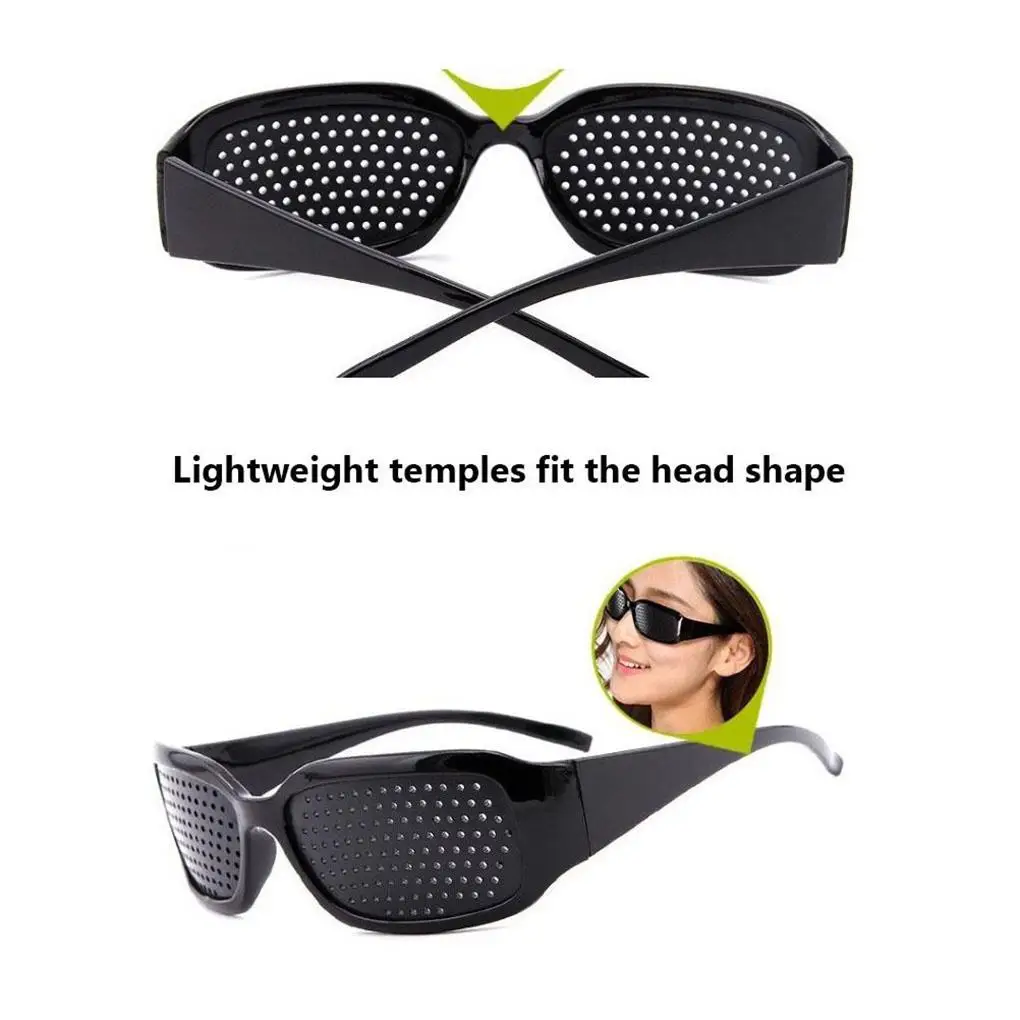 Pinhole Glasses Small Holes Anti-fatigue Porous Eyeglasses Convenient Shock Resistant Eyewear Eye Training Exercise