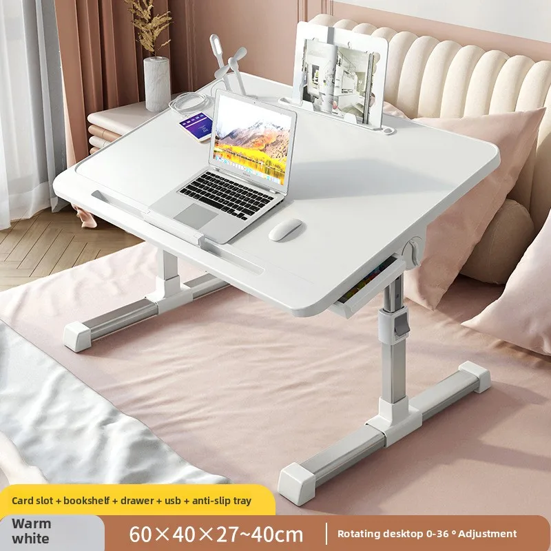 thumbnail image 1 of Cama escritorio dormitorio litera superior mesa pequeña plegable móvil elevación ordenador portátil estudiante perezoso ventanal, 1 of 4