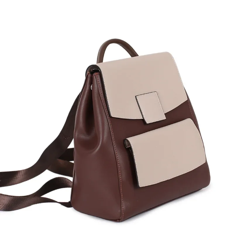 Luxury Brand Backpack Women 2024 Leather Women's Bag Color Cowhide Women's Backpack