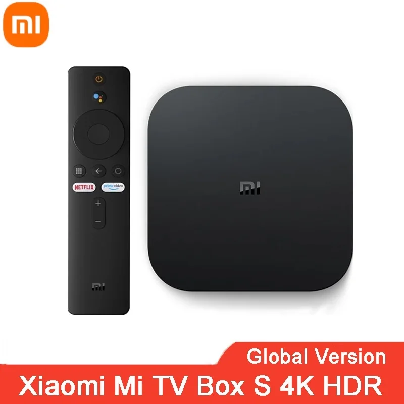Global Version Xiaomi Mi TV Box S 4K Ultra HD Android 9.0 HDR 2GB 8GB WiFi Google Cast Netflix Smart Media Player |
