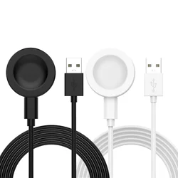Magnetic Charging Dock Set - Dual Pack for Smartwatches and Earbuds (Black and white)