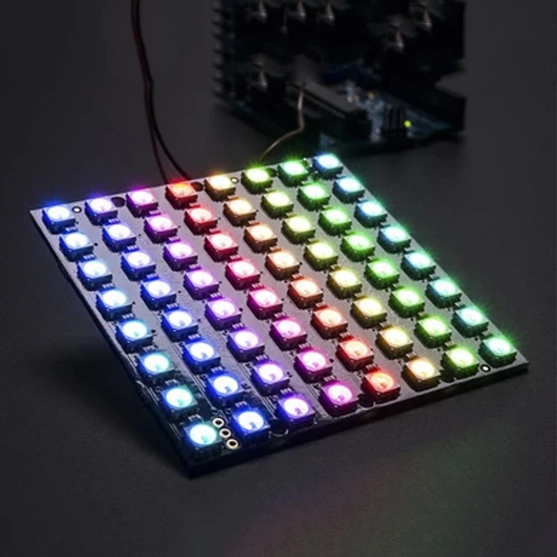 โมดูล LED RGB 8x8 สร้างแสงสีสวย DIY