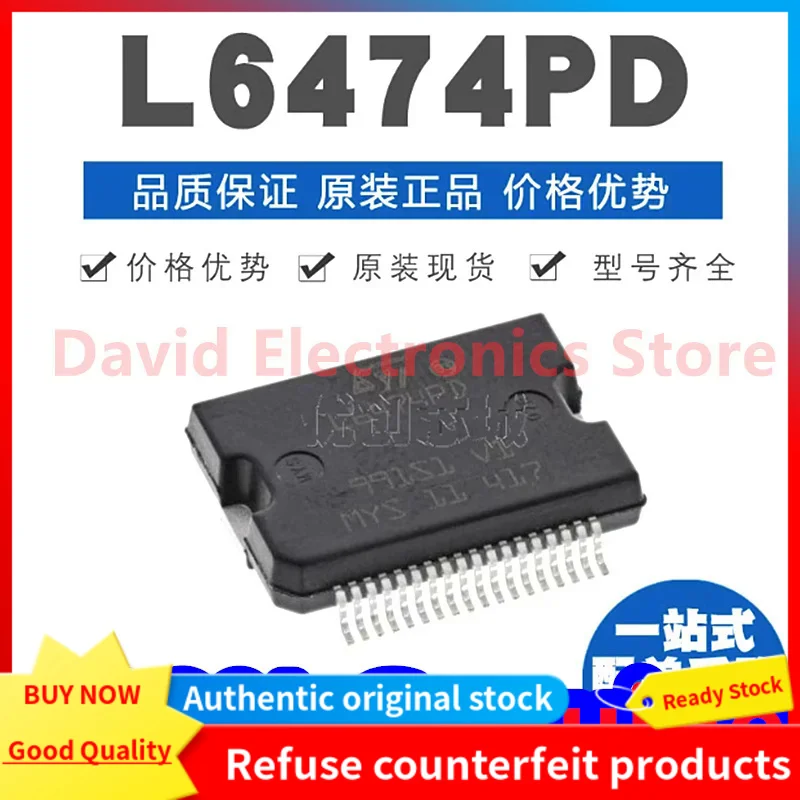 

5PCS New original L6474PD L6474 packaged HSSOP36 SMD motor driver chip