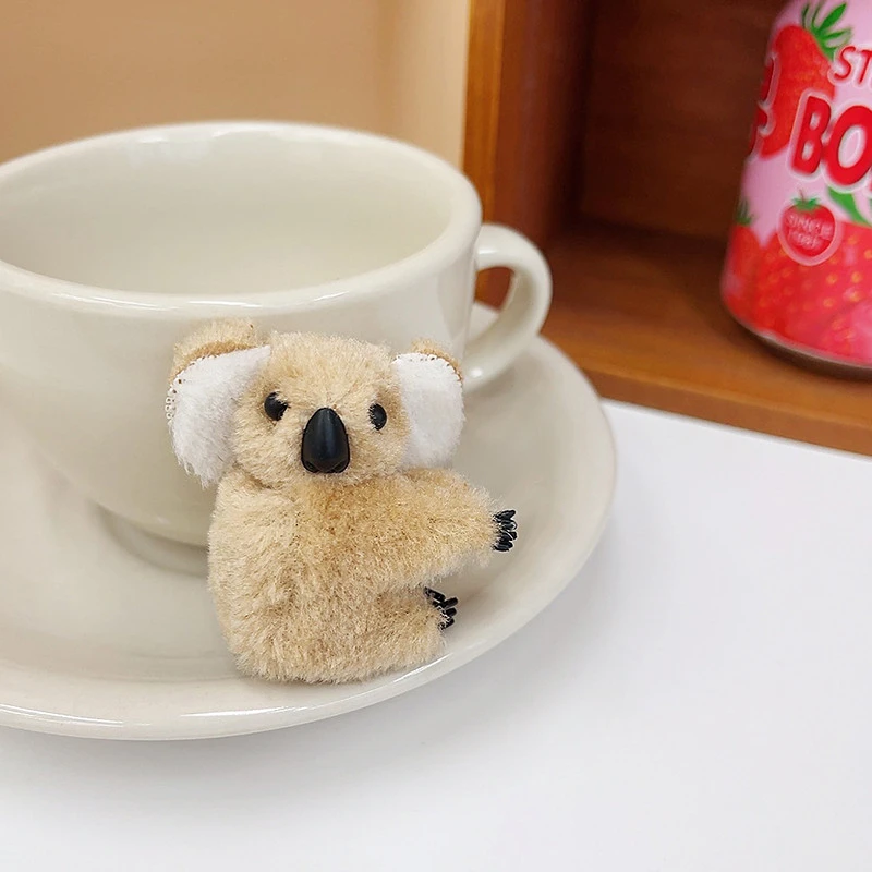 5 Teile/los Mode Tier Cartoon 3D Plüsch Koala Haarnadel Nette Foto Clips Zubehör Für Frauen Mädchen Headwear Haar Klaue Geschenk – Detail 7
