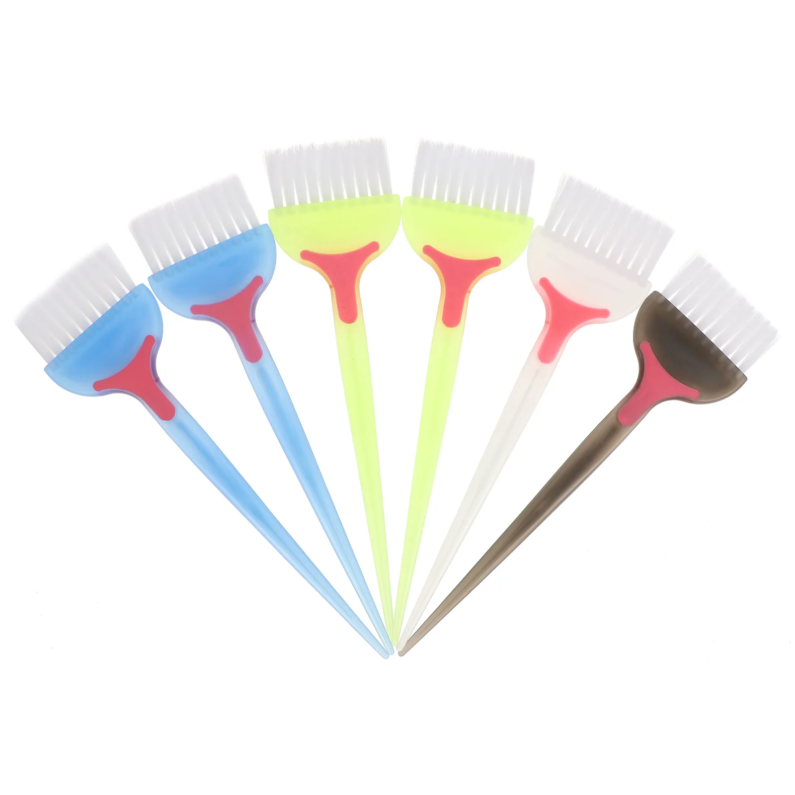 6 Pcs Hair Hair Color Brush Applicator Coloring Multifunction Hairdressing Tool Tint Hairdressing Tool Barber 6 15 pilot refill hi tec c coleto new color 0 4 metal fluorescent pastel for multifunction module gel pen empty pen case p lhkcg